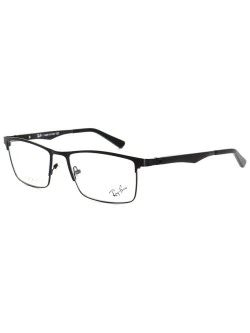 Armação de Óculos Masculina FN9127 Metal Titanium Preto