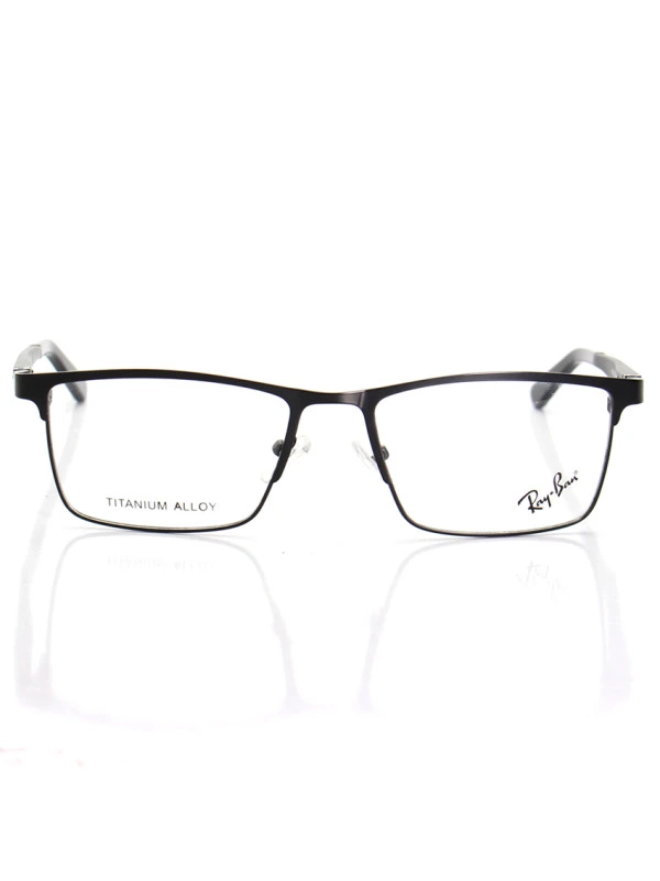 Armação de Óculos Masculina FN9127 Metal Titanium Preto