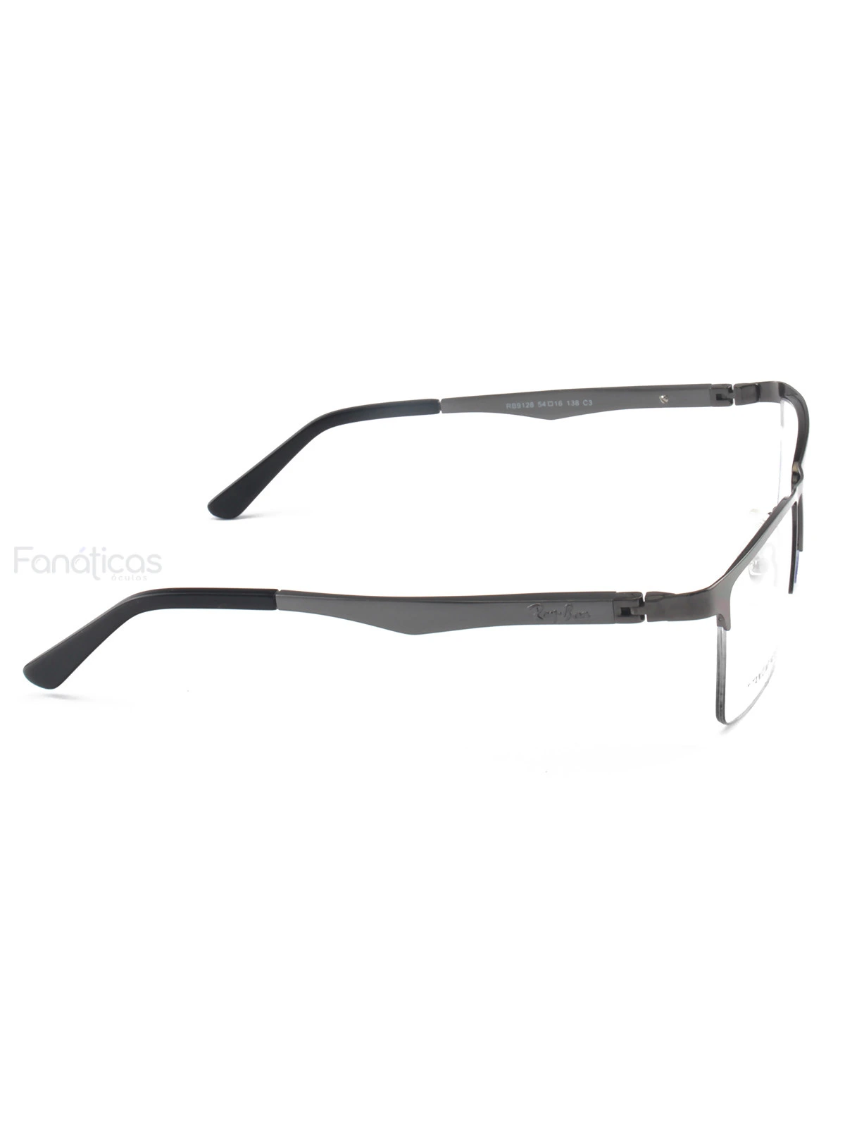 Armacao de Óculos Masculina Meio Aro FN9128 Grafite