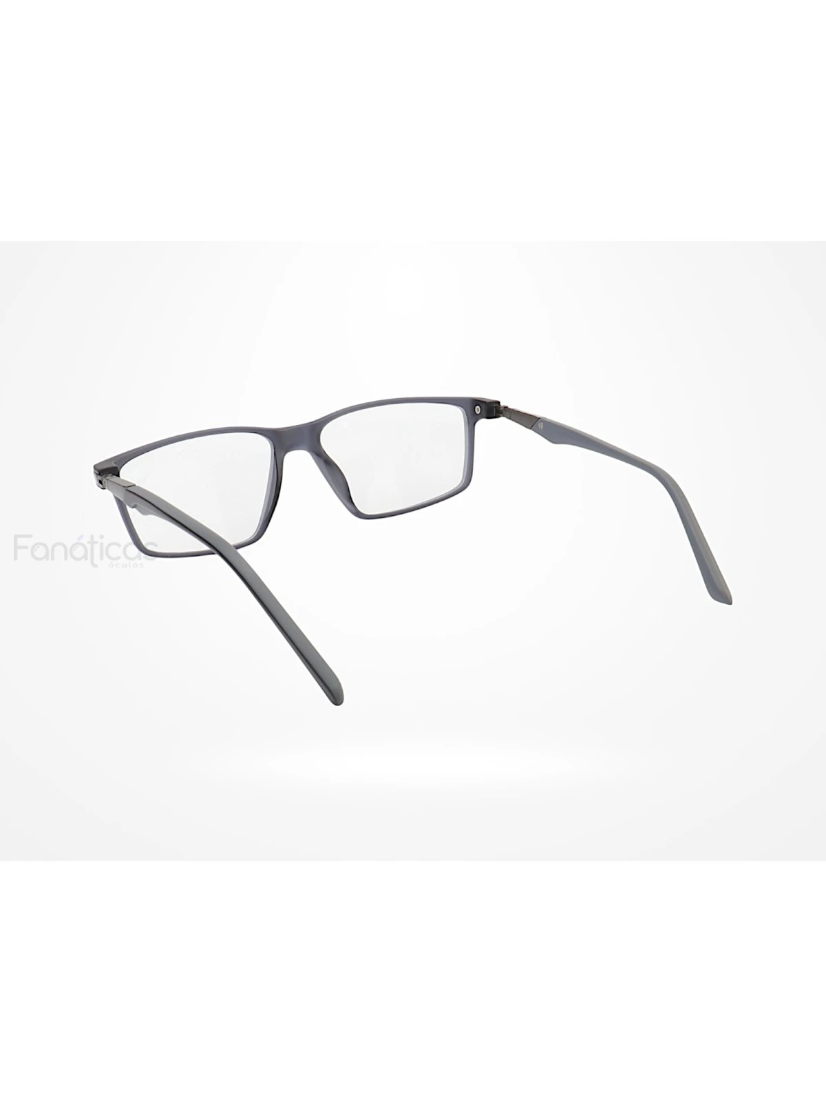 Armação de Óculos Masculina Retangular Molas 180 C10 GZ9141 Cinza