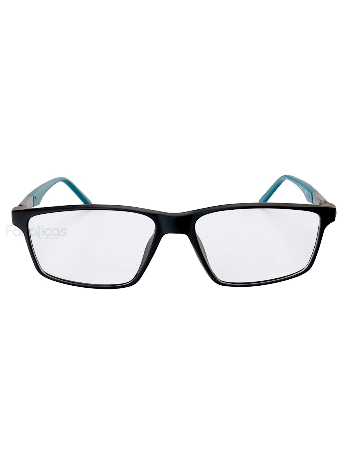 Armação de Óculos Masculina Retangular Molas 180 C9 GZ9141 Preto Verde
