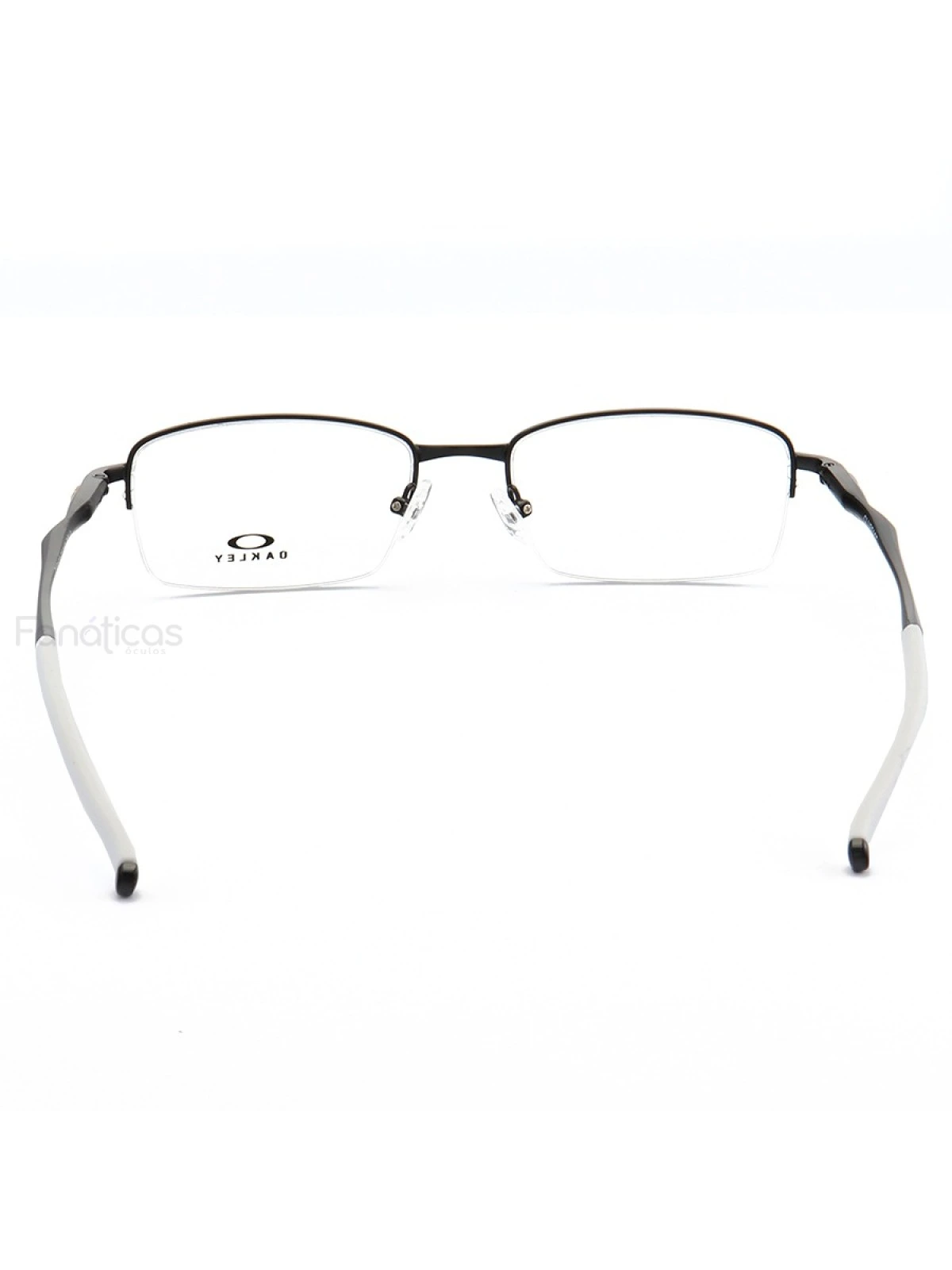 Armação de Óculos Meio Aro Clubface OX3102 Preto e Branco