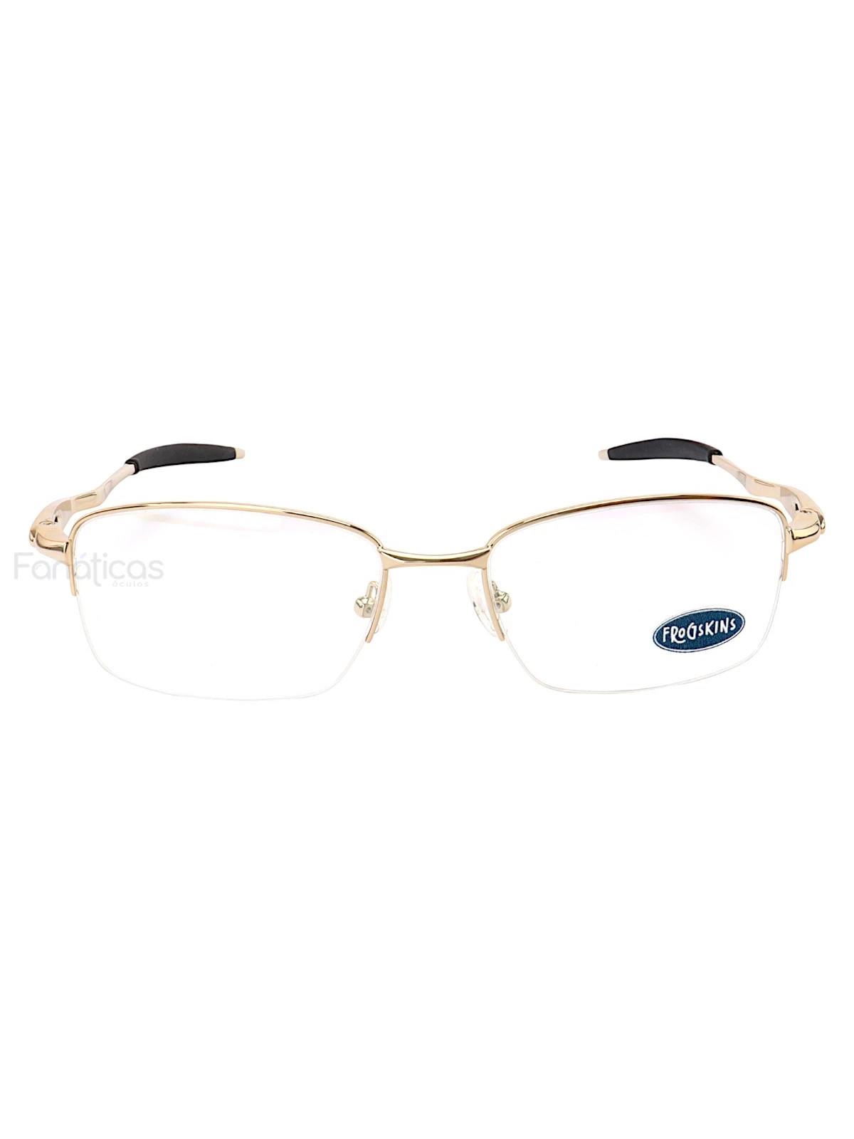 Armação de Óculos Meio Aro Evade 4061 Metal Dourado