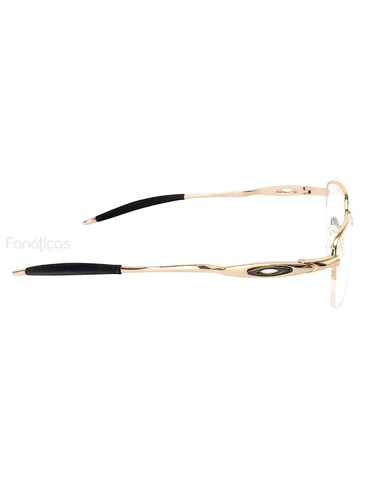 Armação de Óculos Meio Aro Evade 4061 Metal Dourado