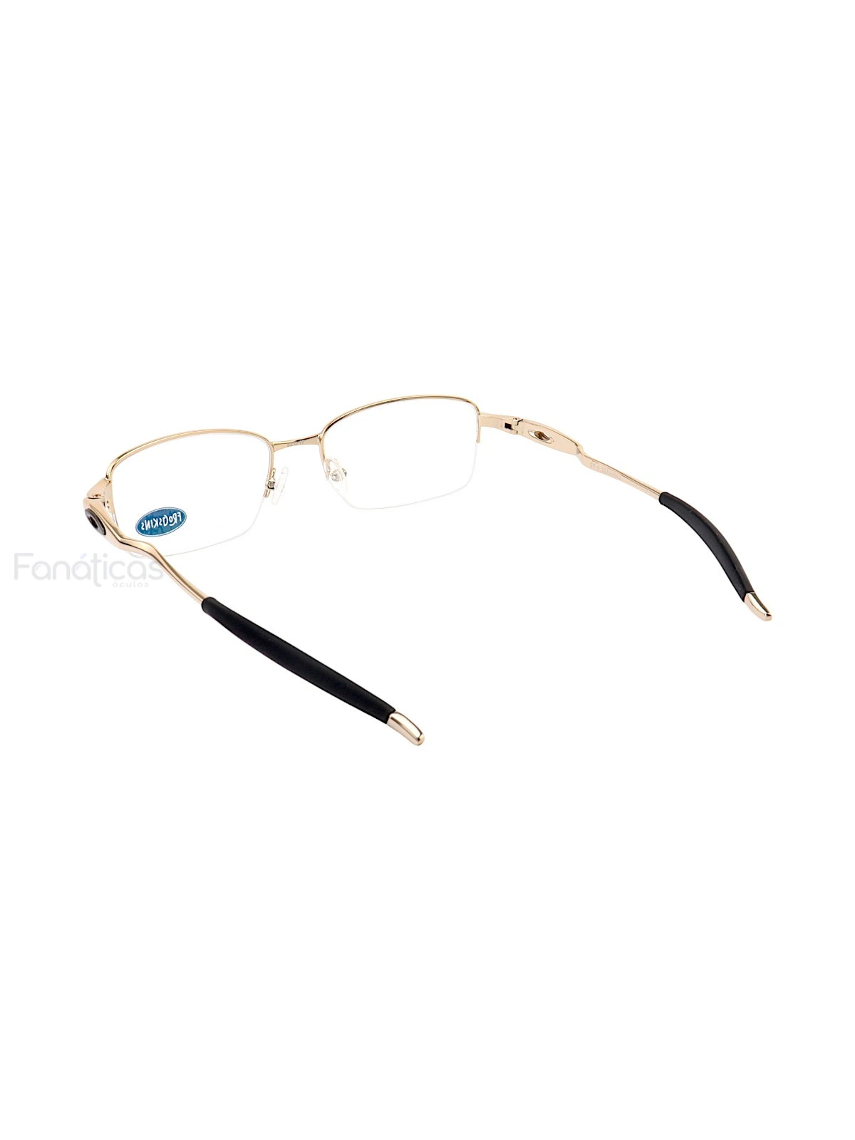 Armação de Óculos Meio Aro Evade 4061 Metal Dourado