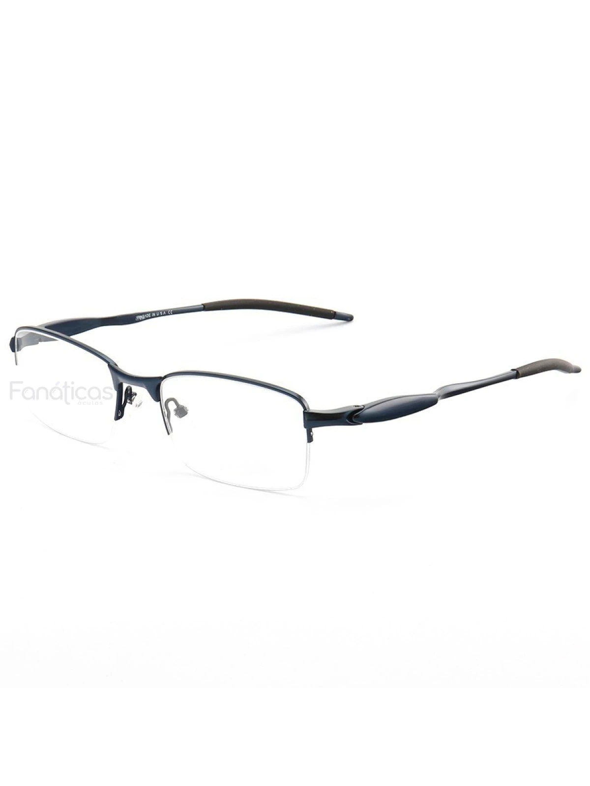 Armação de Óculos Meio Aro Evade OX3208 Azul