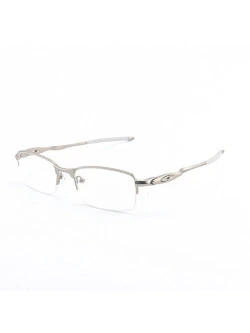 Armação de Óculos Meio Aro Evade OX3208 Prata Branco