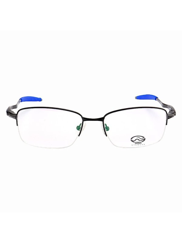 Armação de Óculos Meio Aro Evade OX3208 Preto Com Azul