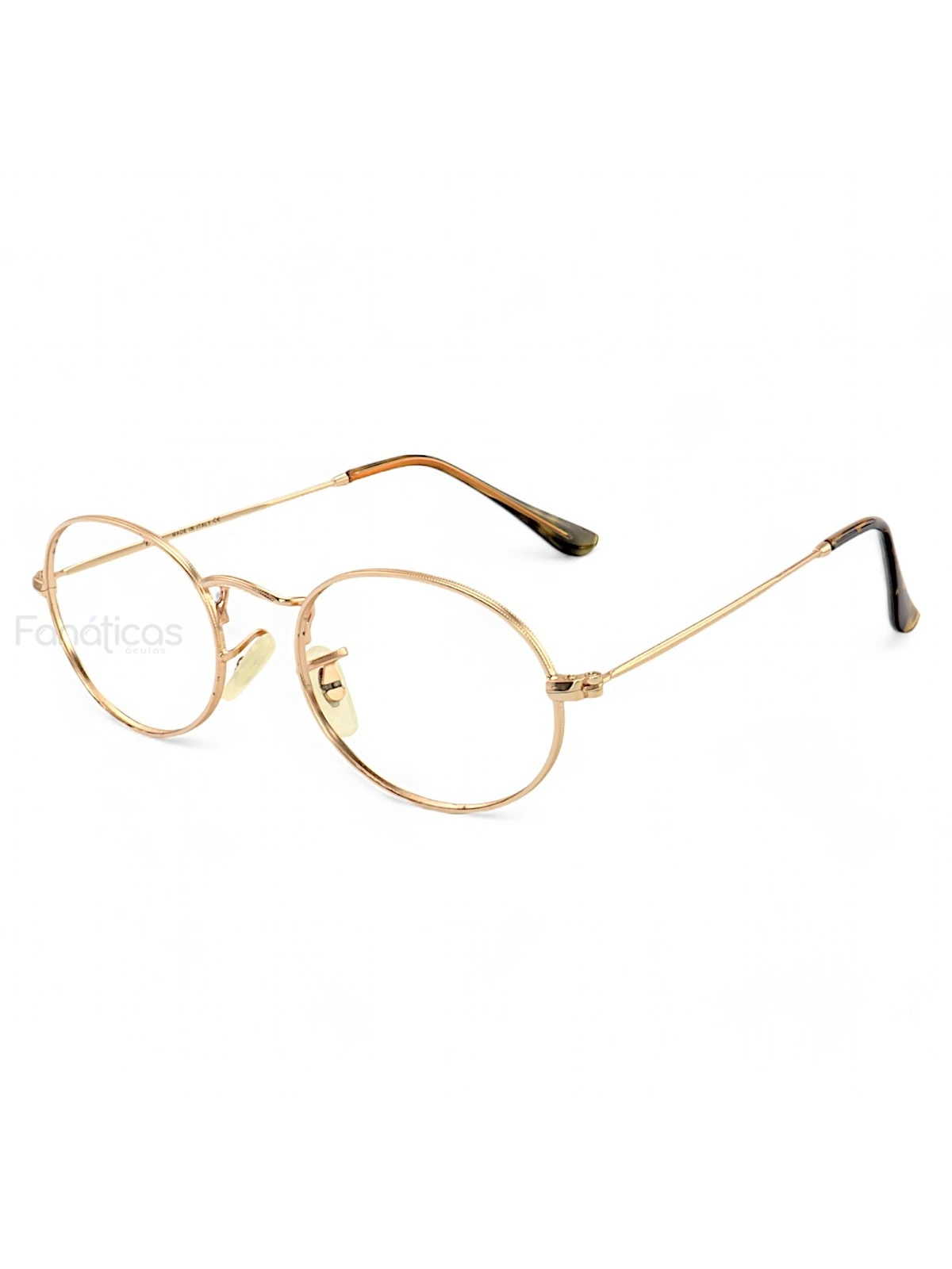 Armação de Óculos Oval 3647 Dourado