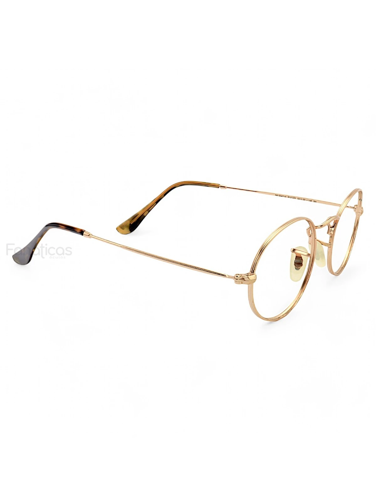 Armação de Óculos Oval 3647 Dourado