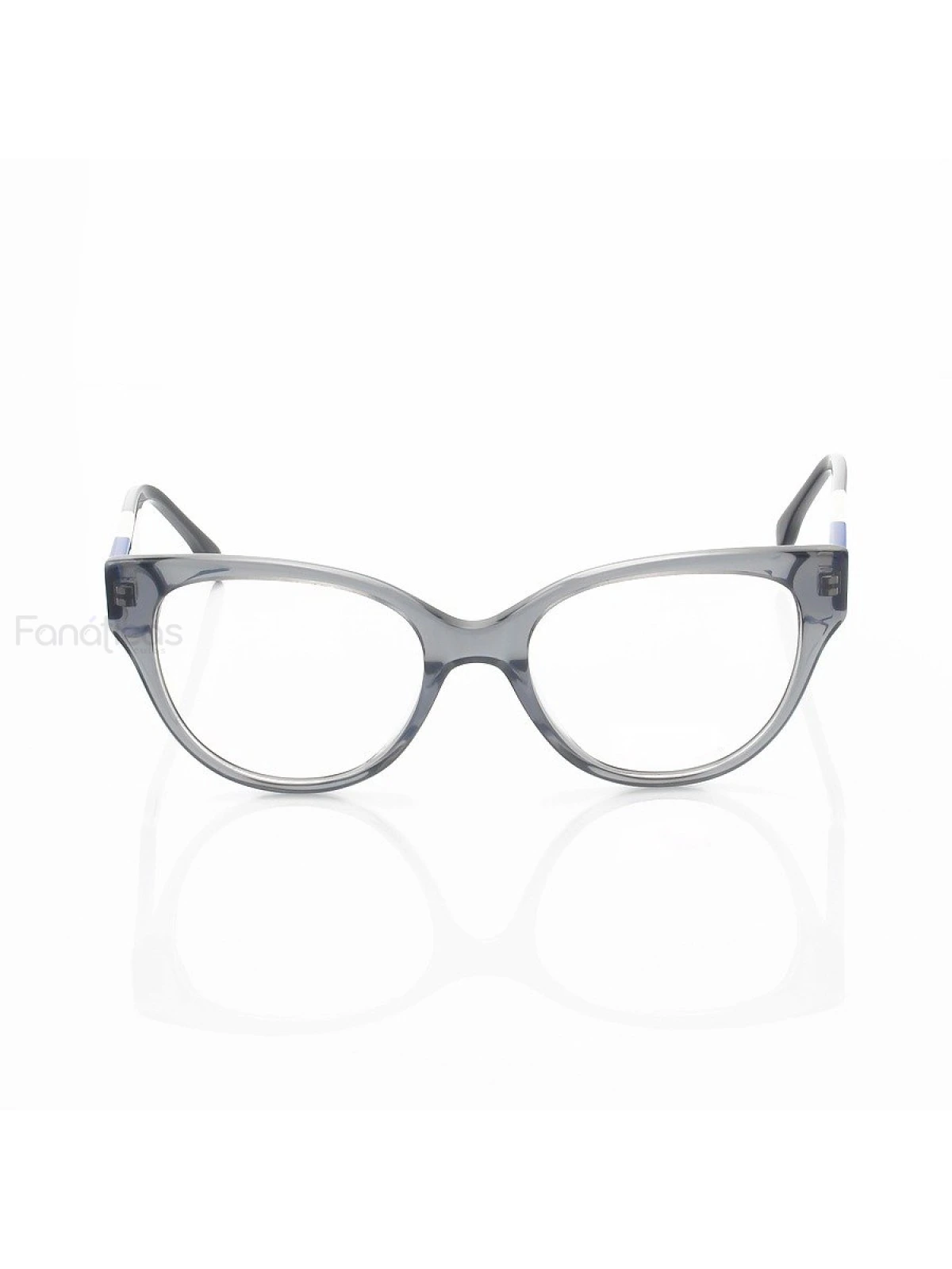 Armação de Óculos Oval FD3260 Cinza e Azul