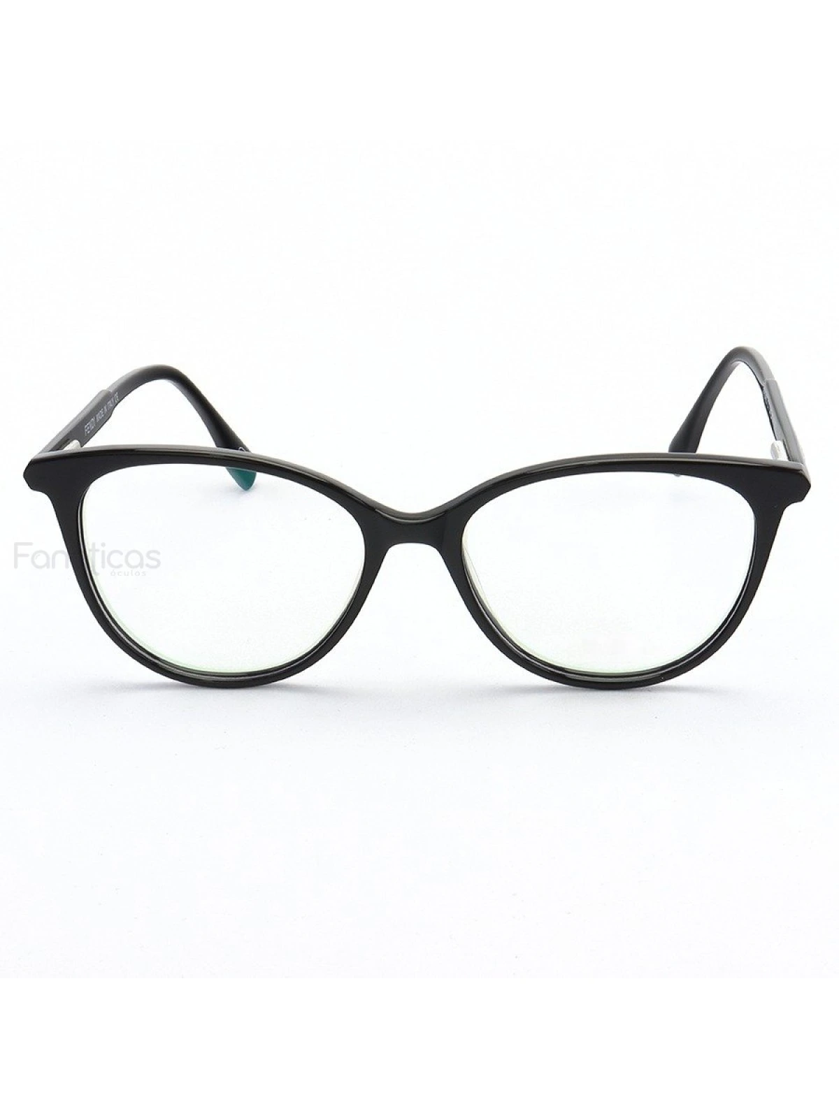 Armação de Óculos Oval FF0465 Preto