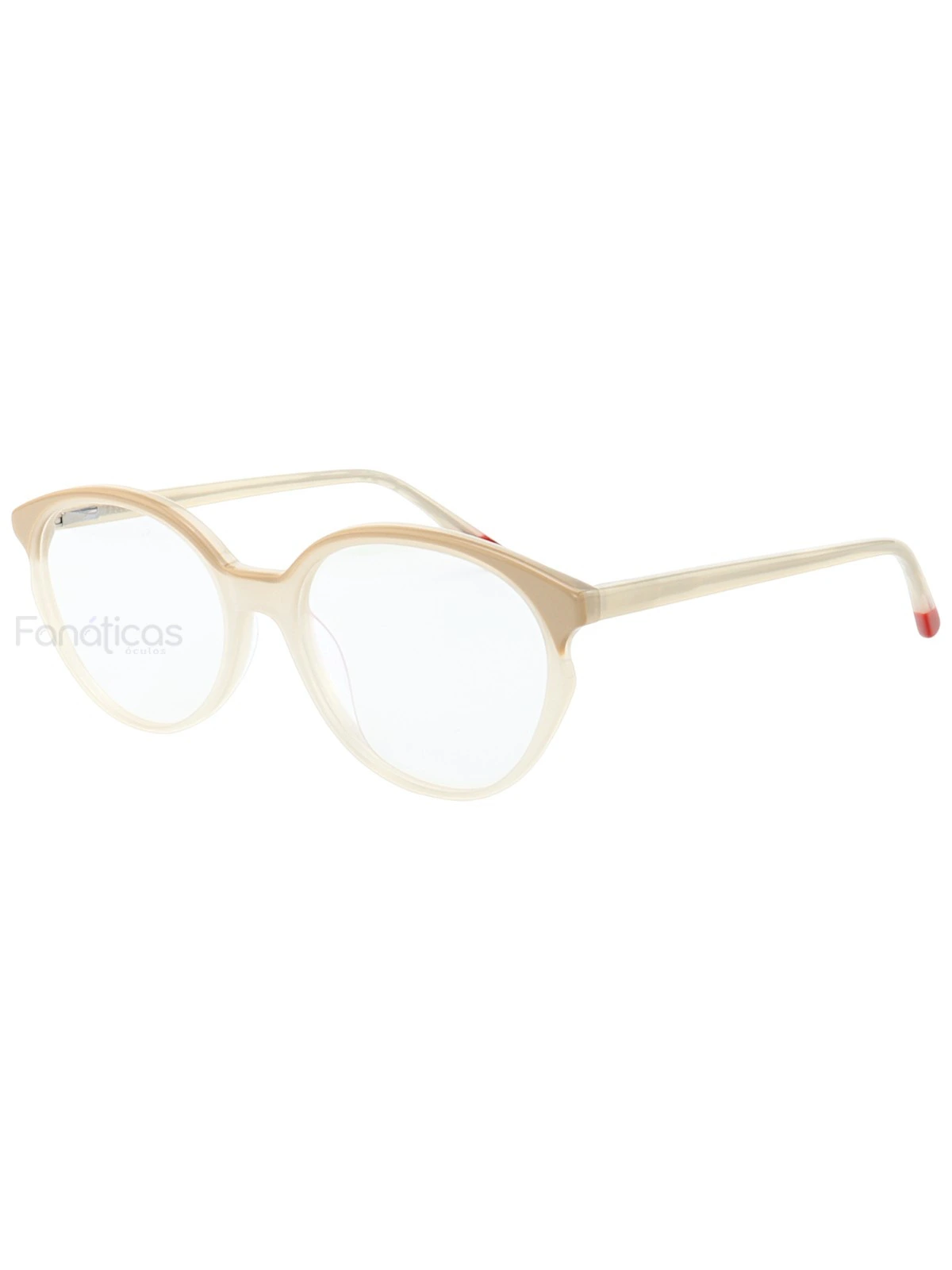 Armação de Óculos Oval MC3836 Creme