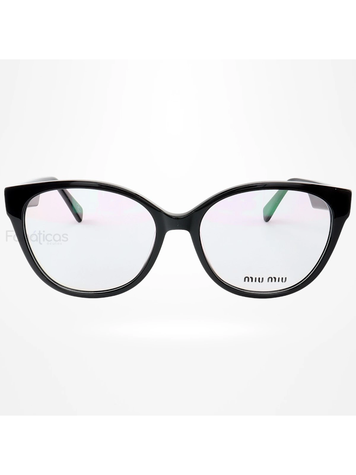 Armação de Óculos Oval MM01 Preto