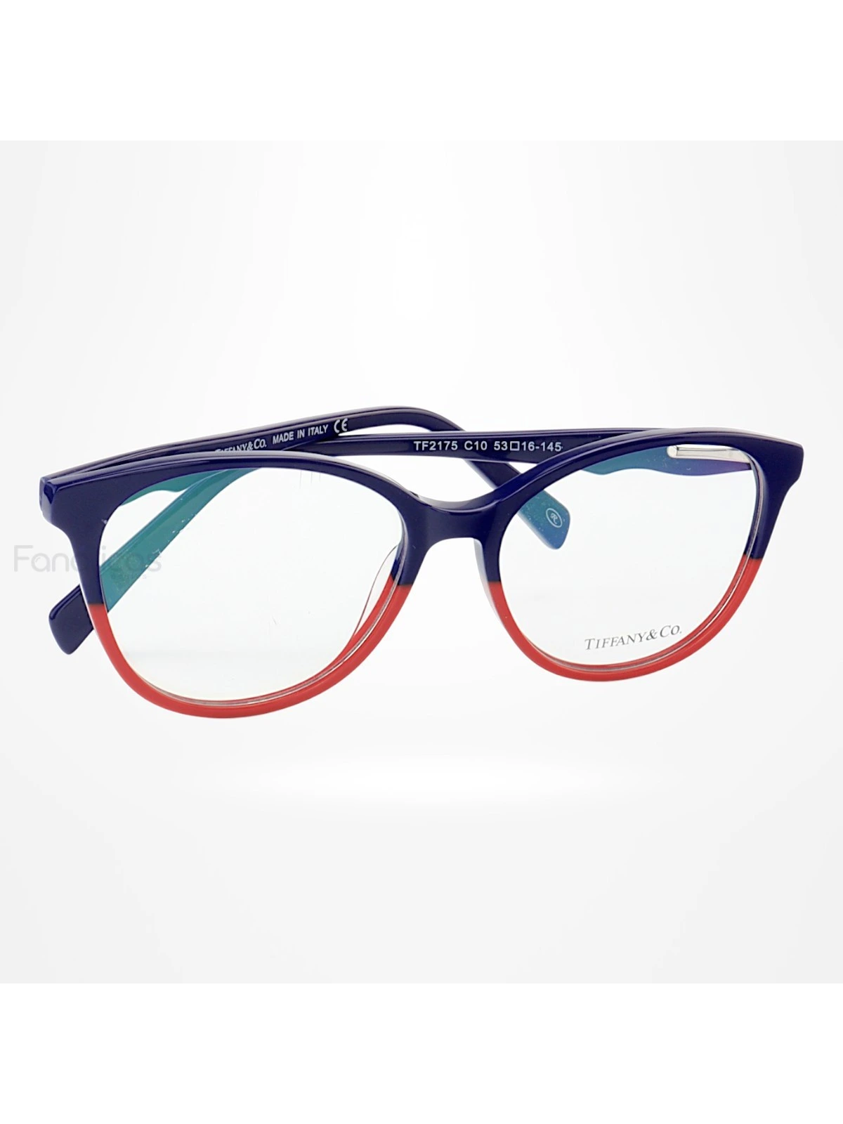 Armação de Óculos Oval TF2175 Azul e Vermelho