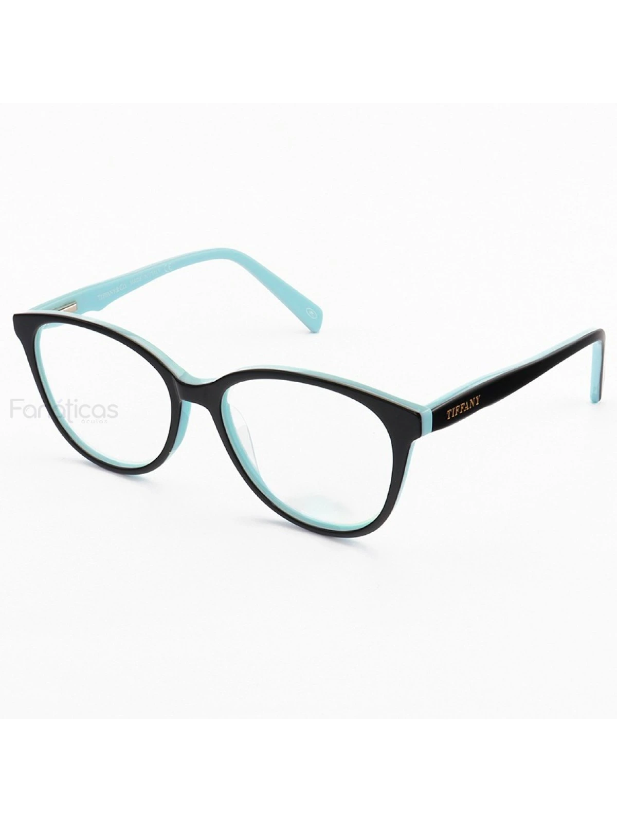 Armação de Óculos Oval TF2175 Preto e Azul