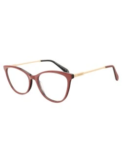 Armação de Óculos Oval TF2668 Azul Vermelho e Preto