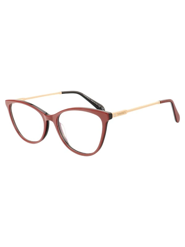 Armação de Óculos Oval TF2668 Azul Vermelho e Preto