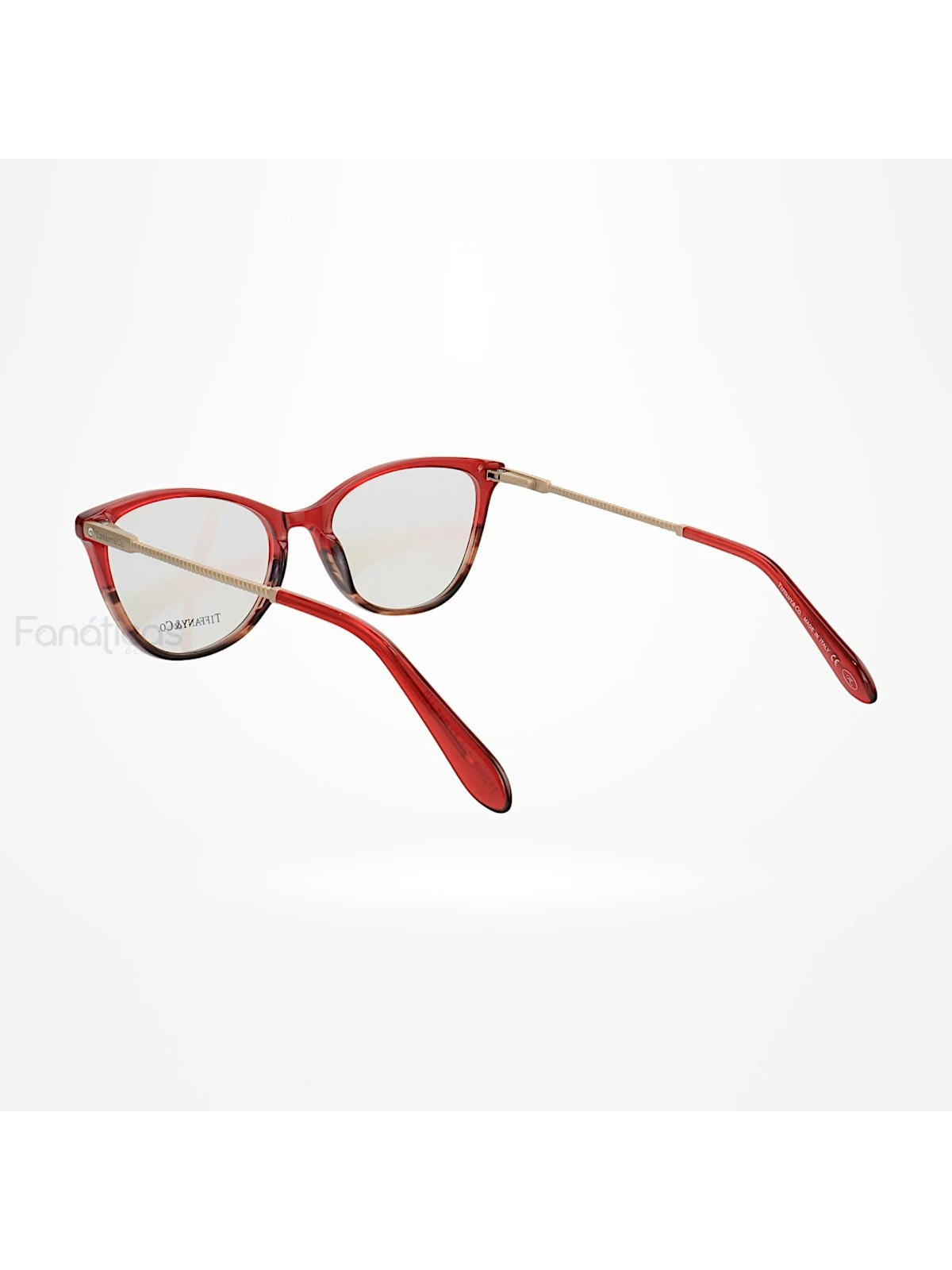Armação de Óculos Oval TF2668 Vermelho Degrade