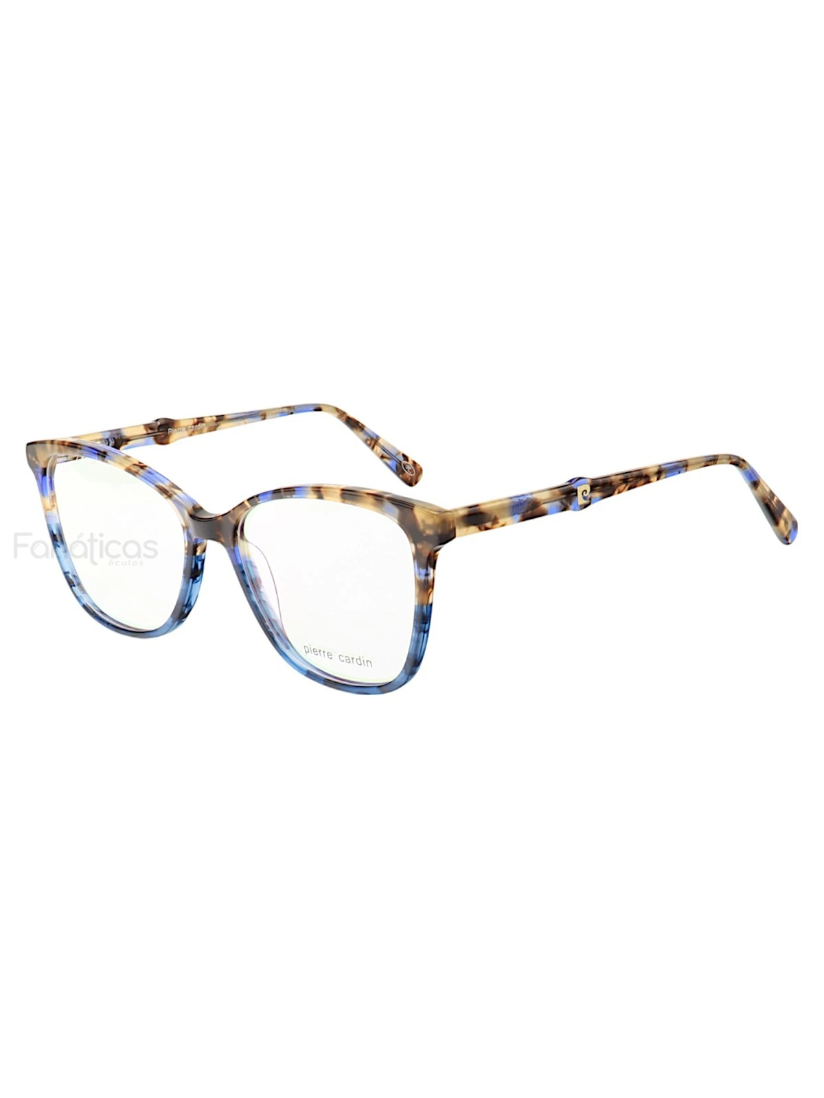 Armação de Óculos Quadrada  PC8470 Azul Tartaruga