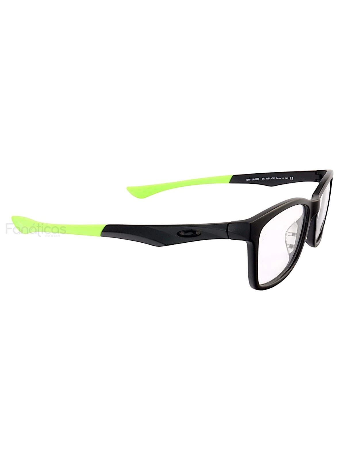 Armação de Óculos Quadrada 8129 Acetato Preto e Verde Masculina