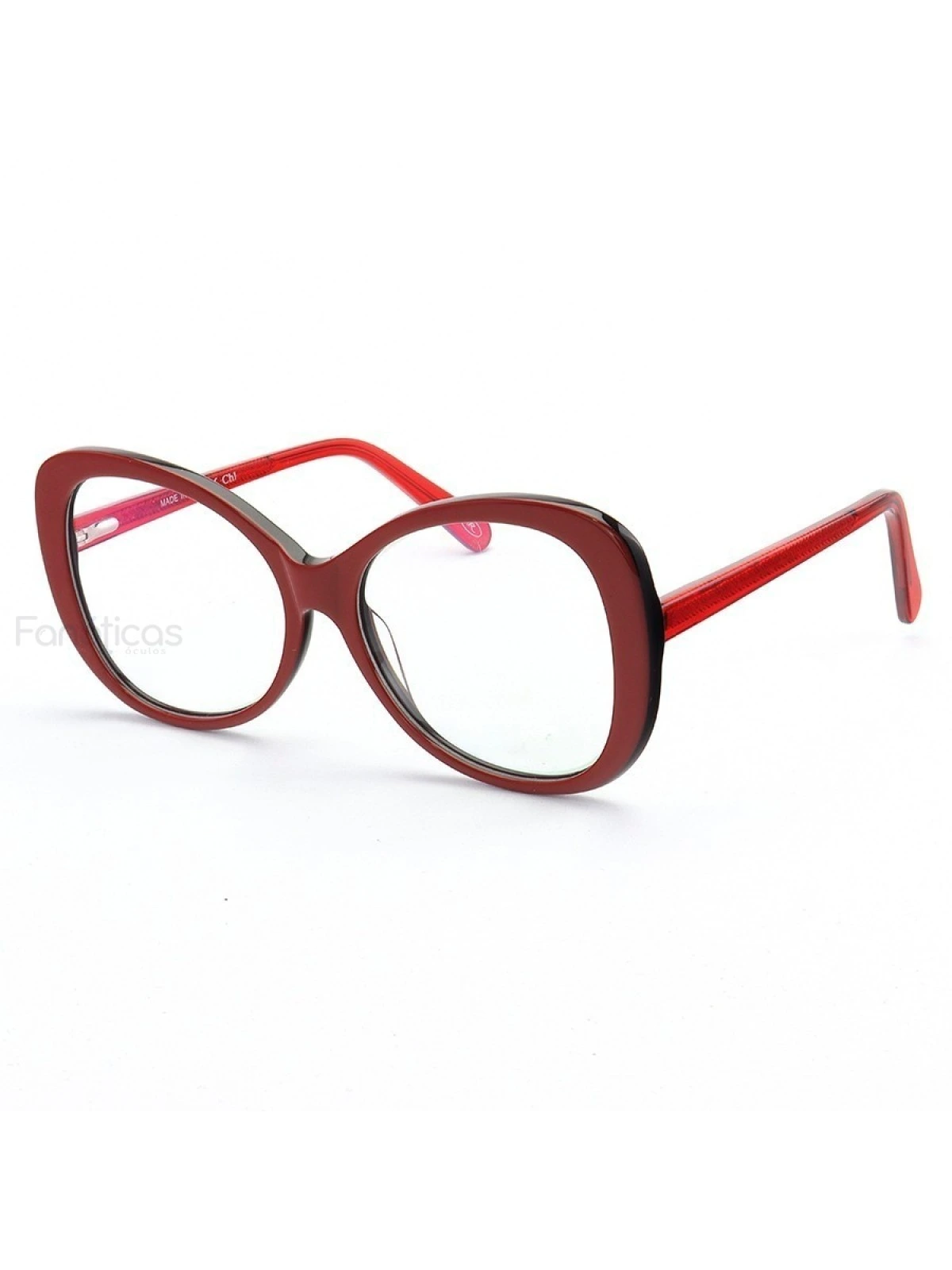 Armação de Óculos Quadrada CL00110 Bordo