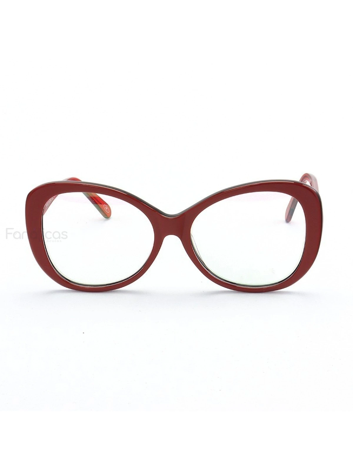 Armação de Óculos Quadrada CL00110 Bordo