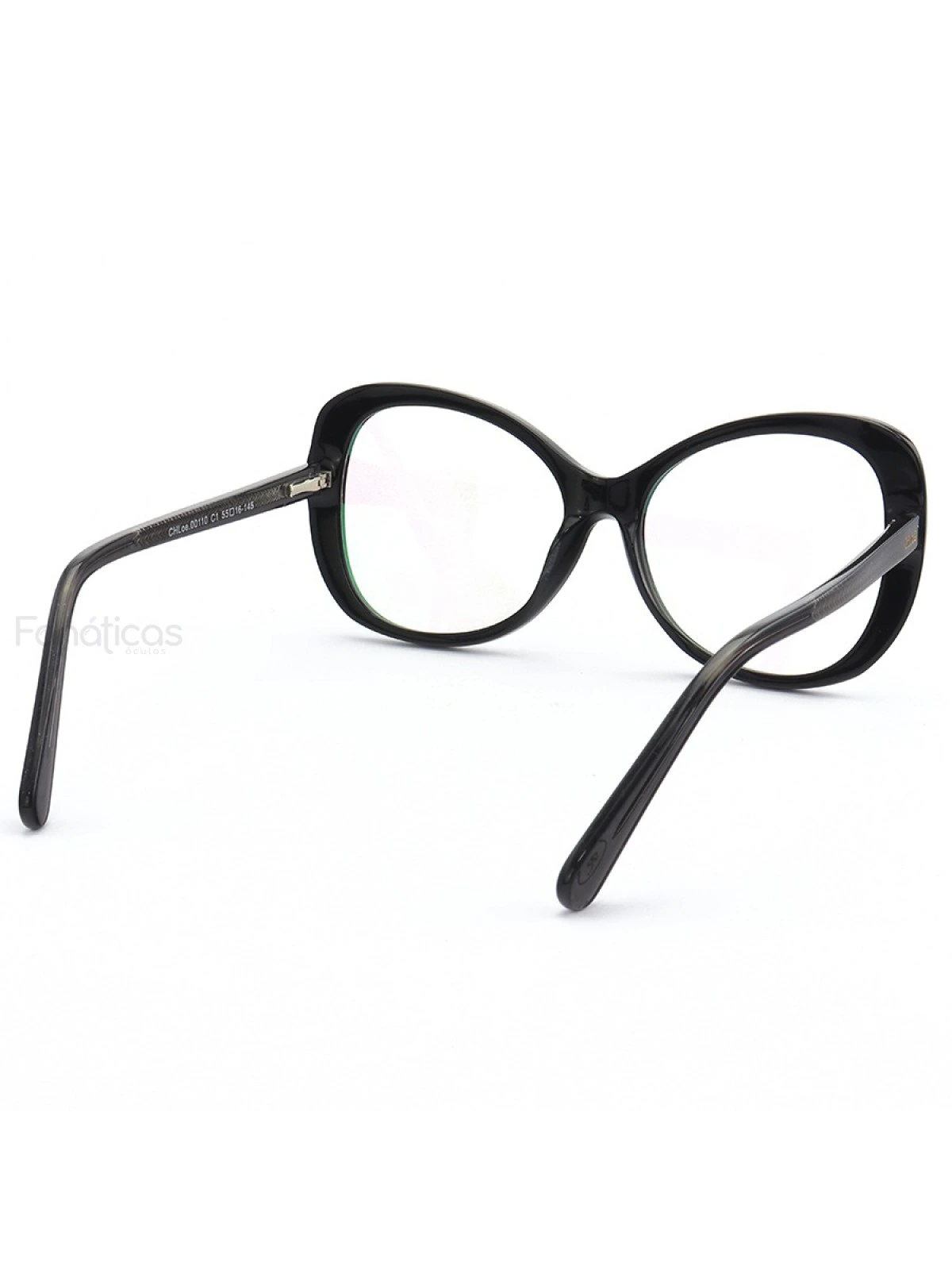 Armação de Óculos Quadrada CL00110 Preto