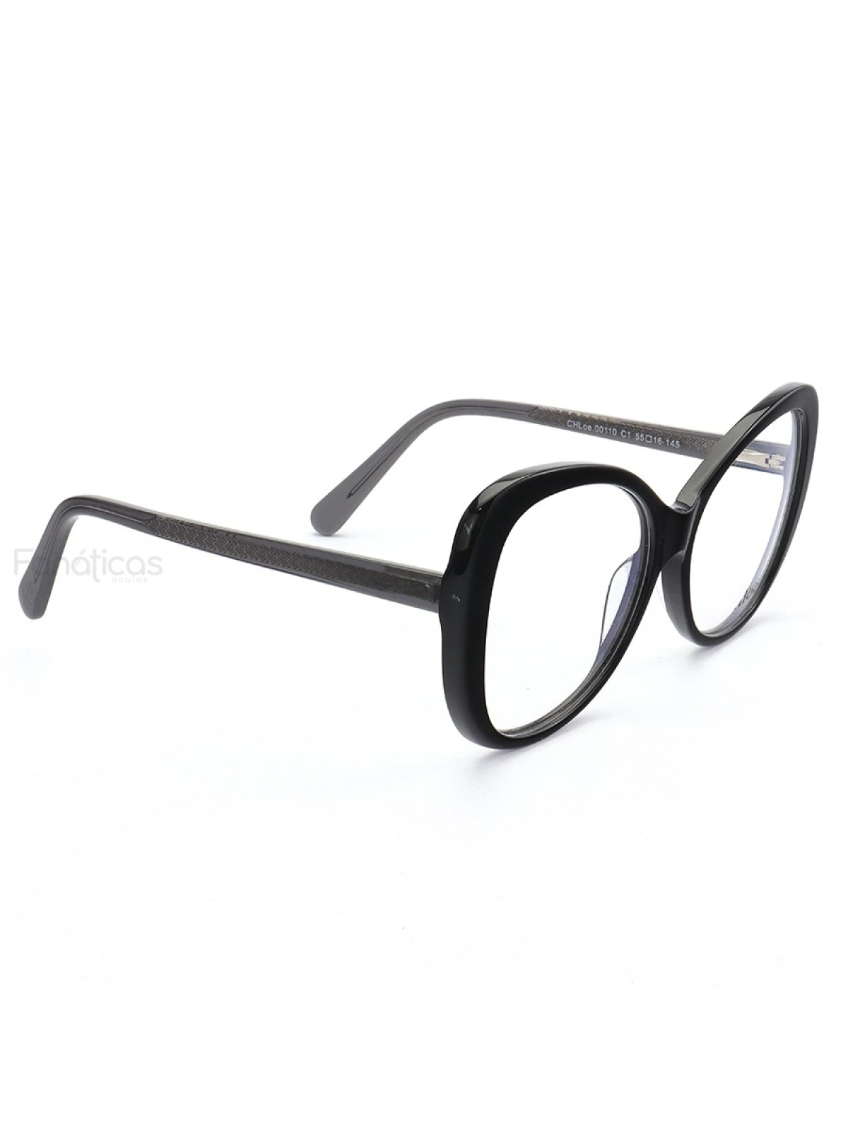 Armação de Óculos Quadrada CL00110 Preto
