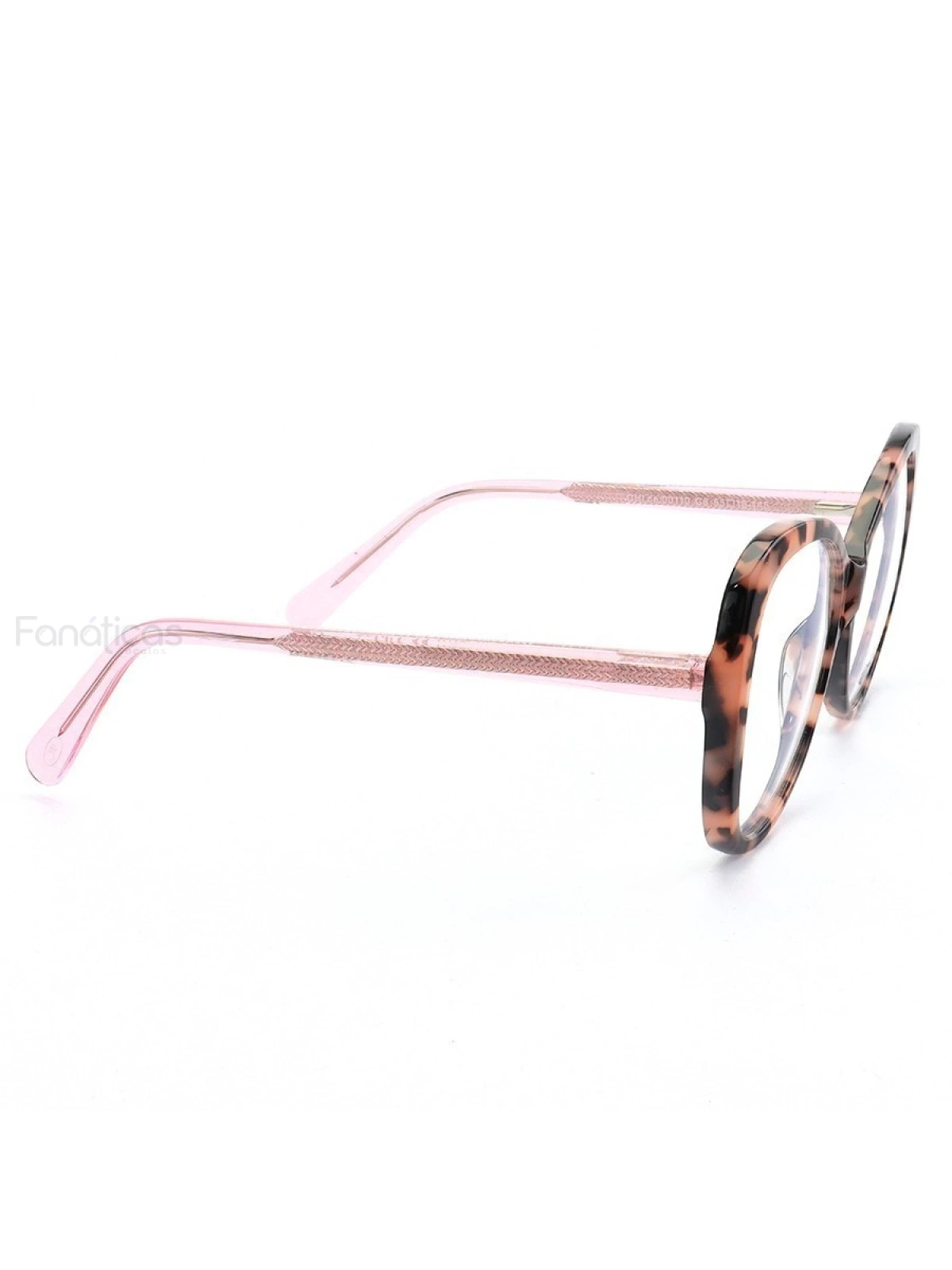 Armação de Óculos Quadrada CL00110 Rosa Tartaruga