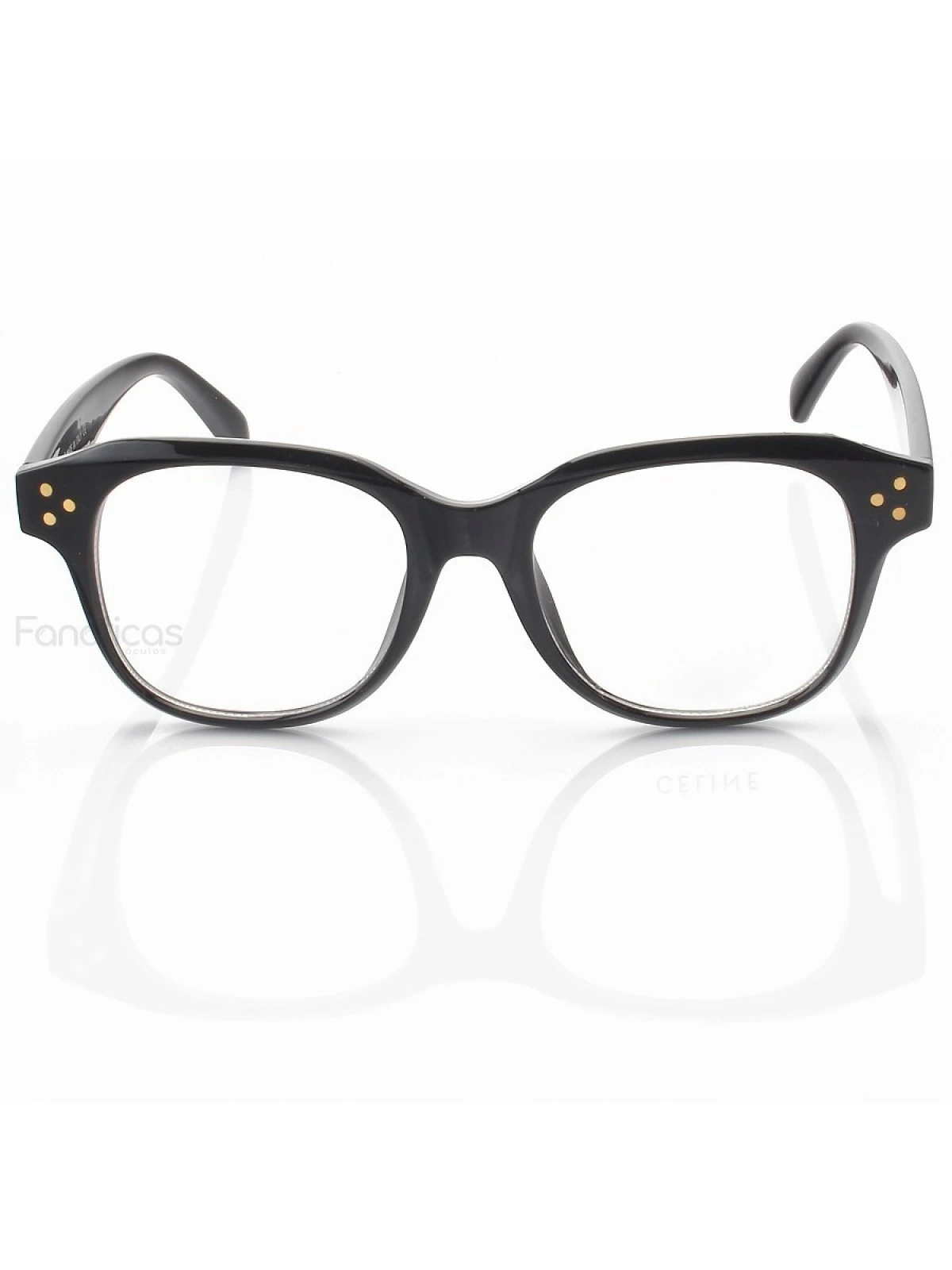 Armação de Óculos Quadrada CL41457 Preto