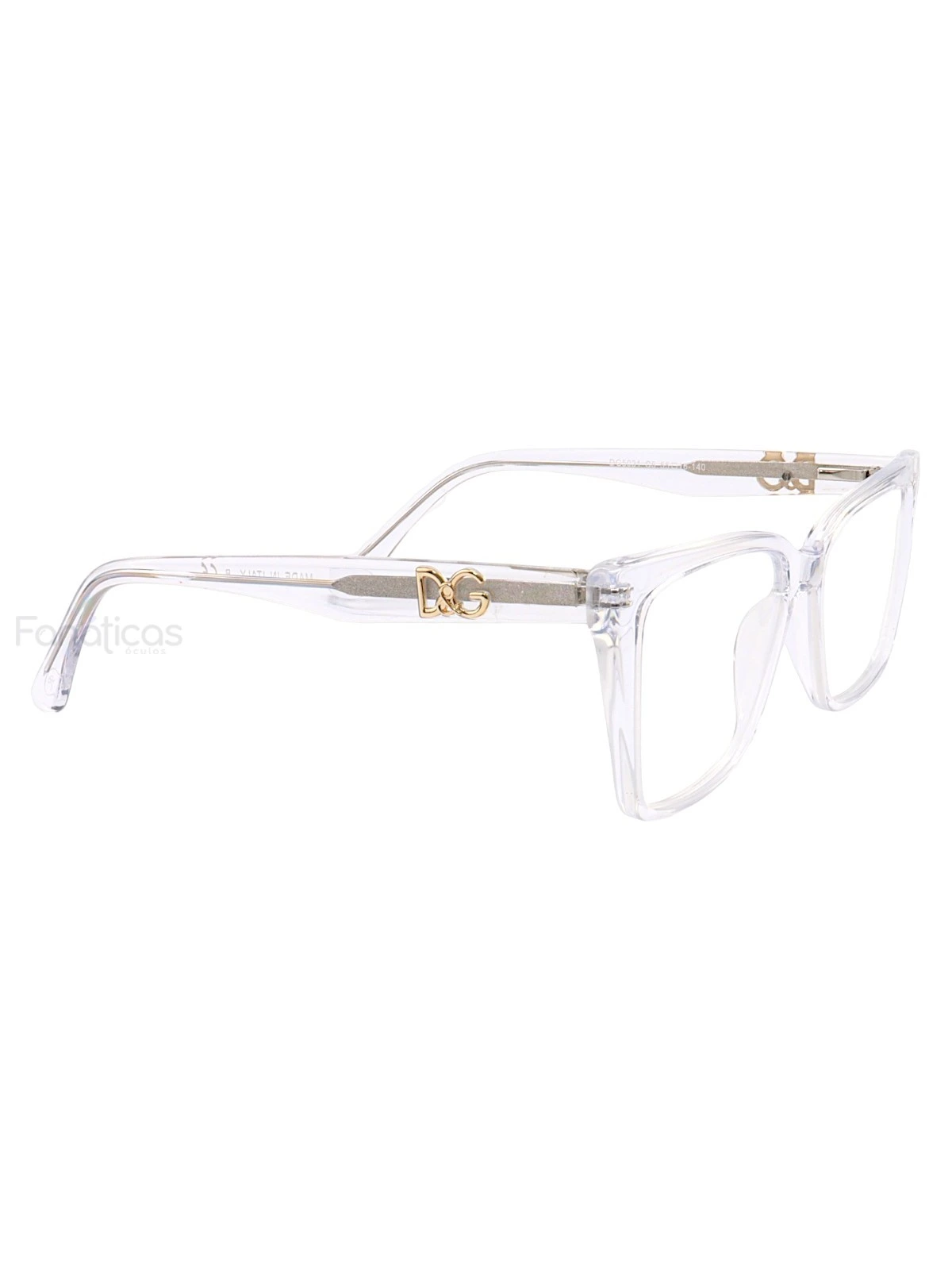 Armação de Óculos Quadrada DG5031 Acetato Transparente
