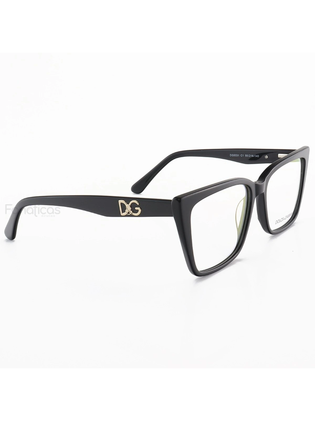 Armação de Óculos Quadrada DG5031 Preto
