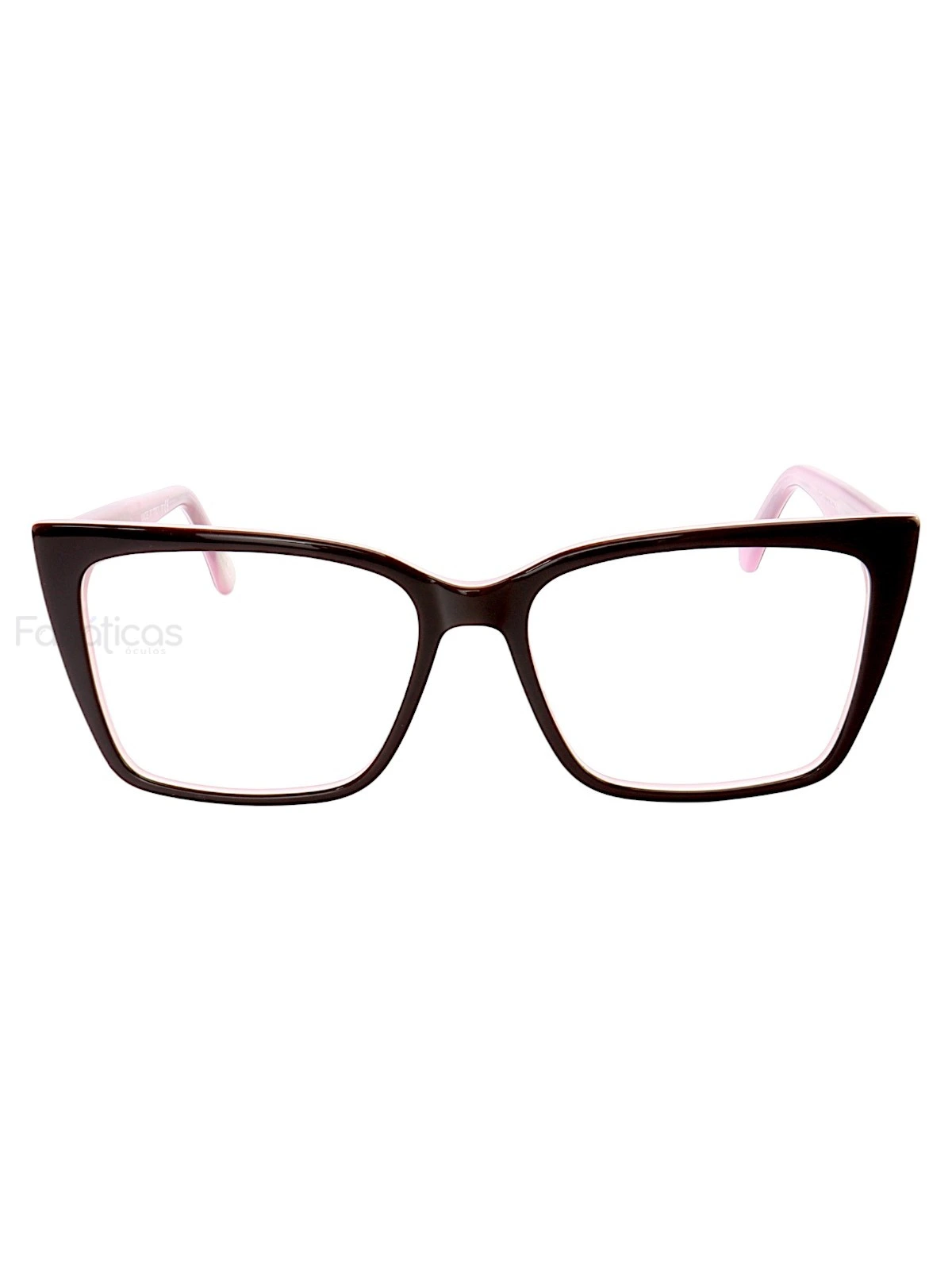 Armação de Óculos Quadrada DG5031 Preto e Rosa