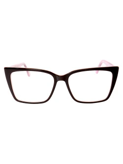 Armação de Óculos Quadrada DG5031 Preto e Rosa