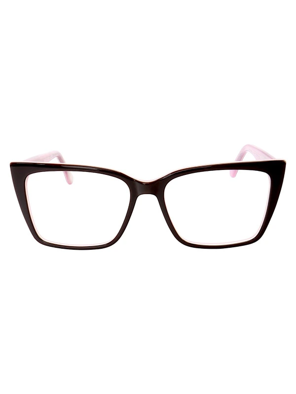 Armação de Óculos Quadrada DG5031 Preto e Rosa