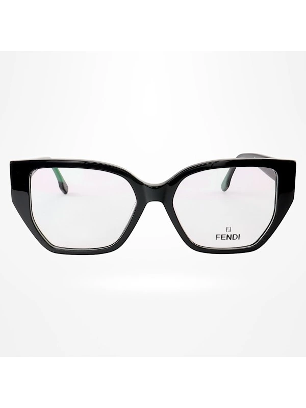 Armação de Óculos Quadrada FE50073 Preto