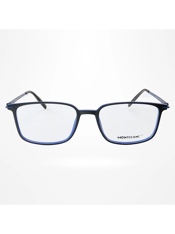 Armação de Óculos Quadrada MB0196O Preto e Azul