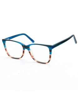 Armação de Óculos Quadrada MJ496 Azul Degrade