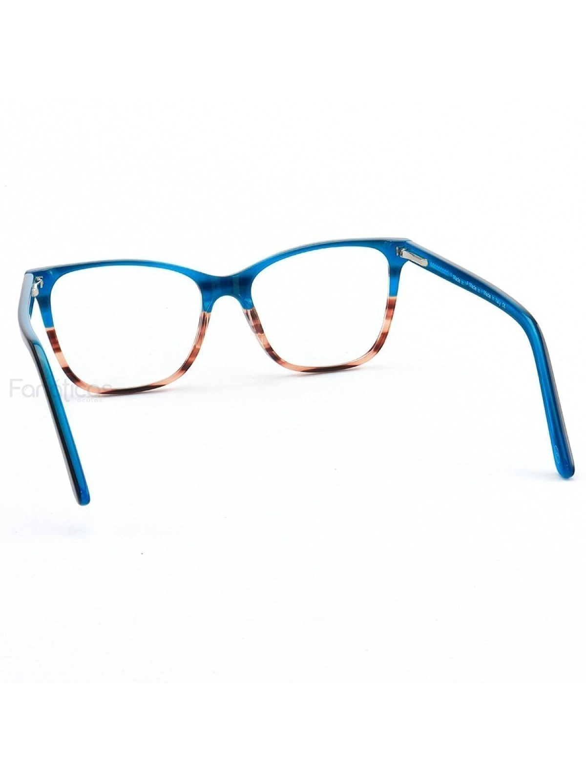 Armação de Óculos Quadrada MJ496 Azul Degrade
