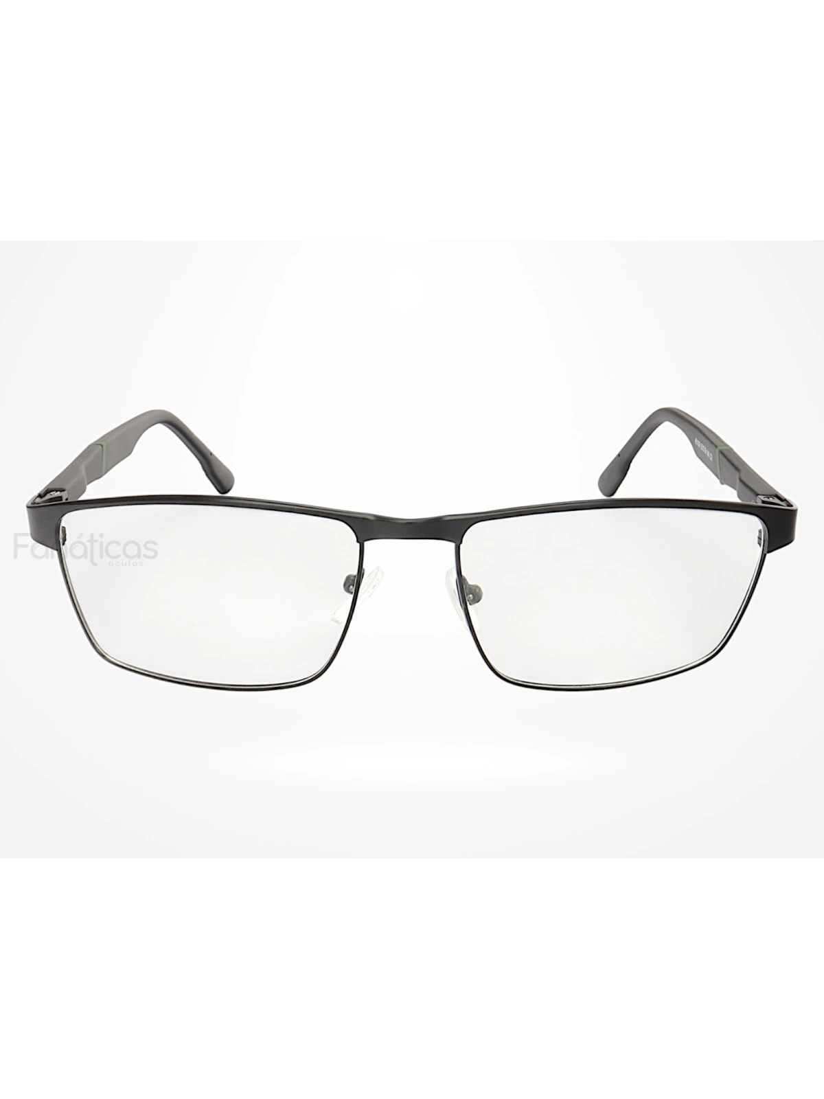 Armação de Óculos 65109 Quadrado Preto e Verde