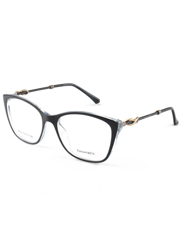 Armacao de Óculos Quadrada TF2160 Preto e Azul Celeste