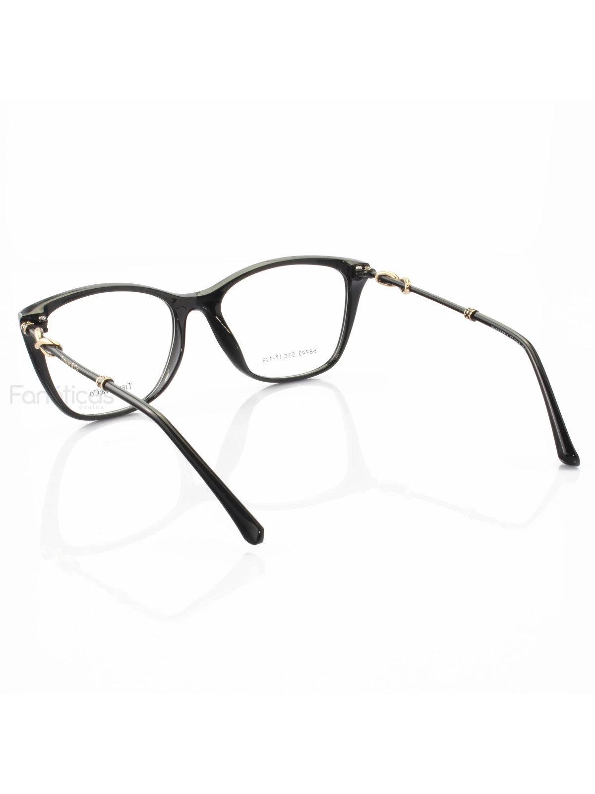 Armacao de Óculos Quadrada TF2160 Todo Preto