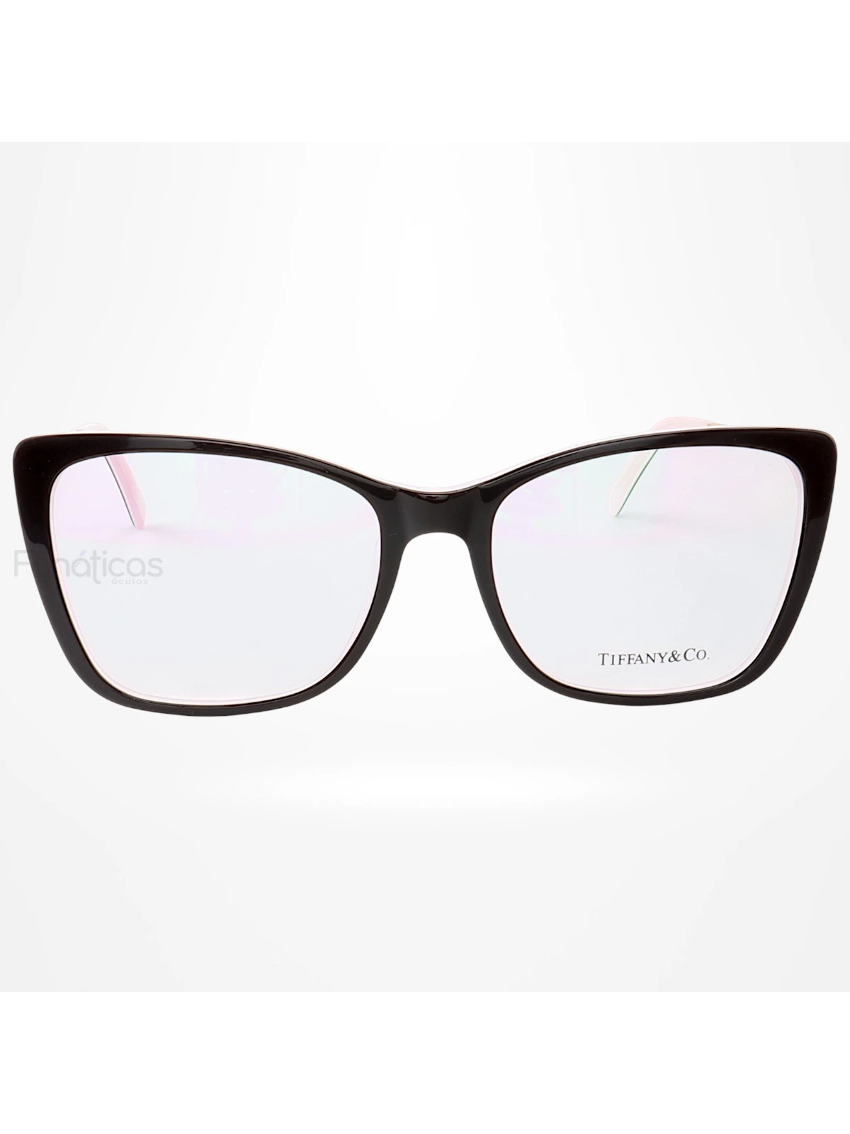 Armação de Óculos Quadrada TF2162 Preto e Rosa