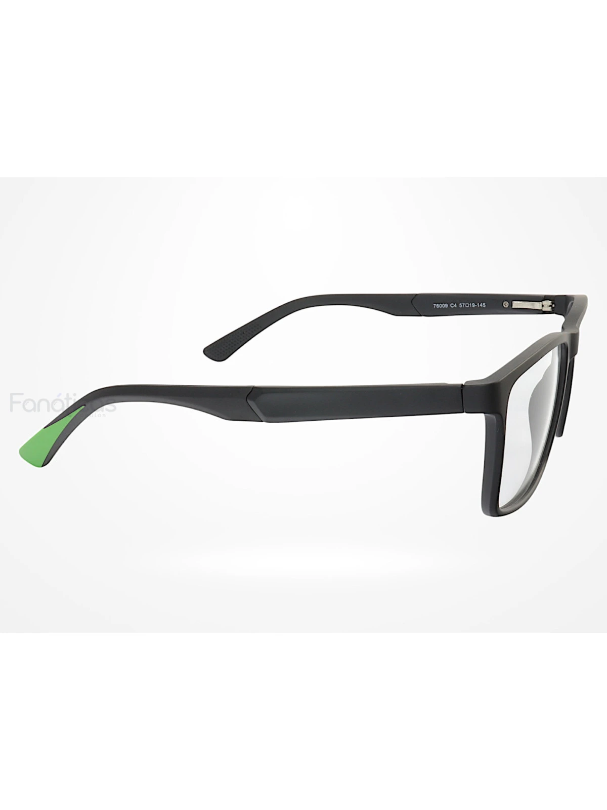Armação de Óculos 76009 Quadrado Preto e Verde