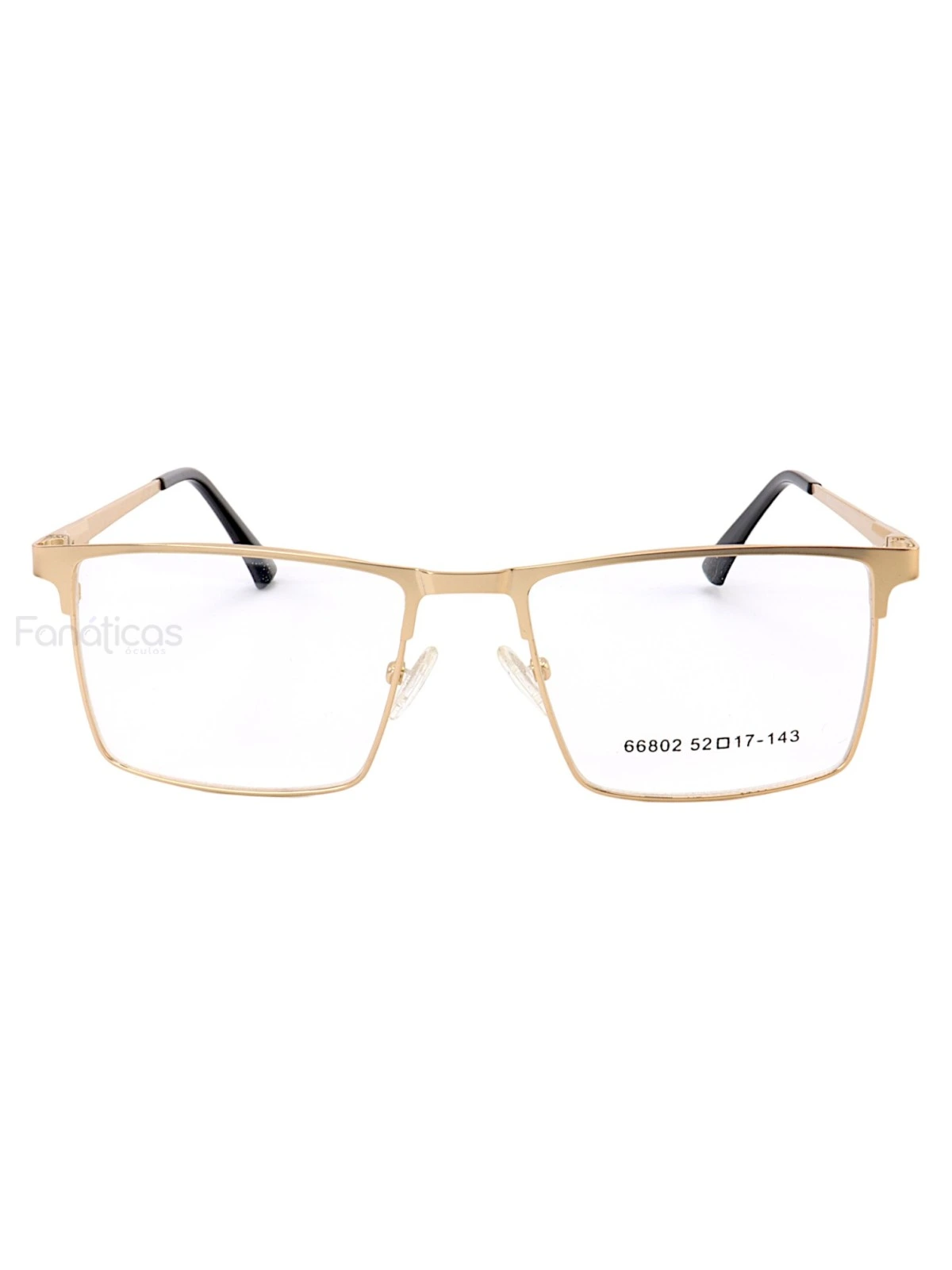 Armação de Óculos Quadrado 66802 Dourado