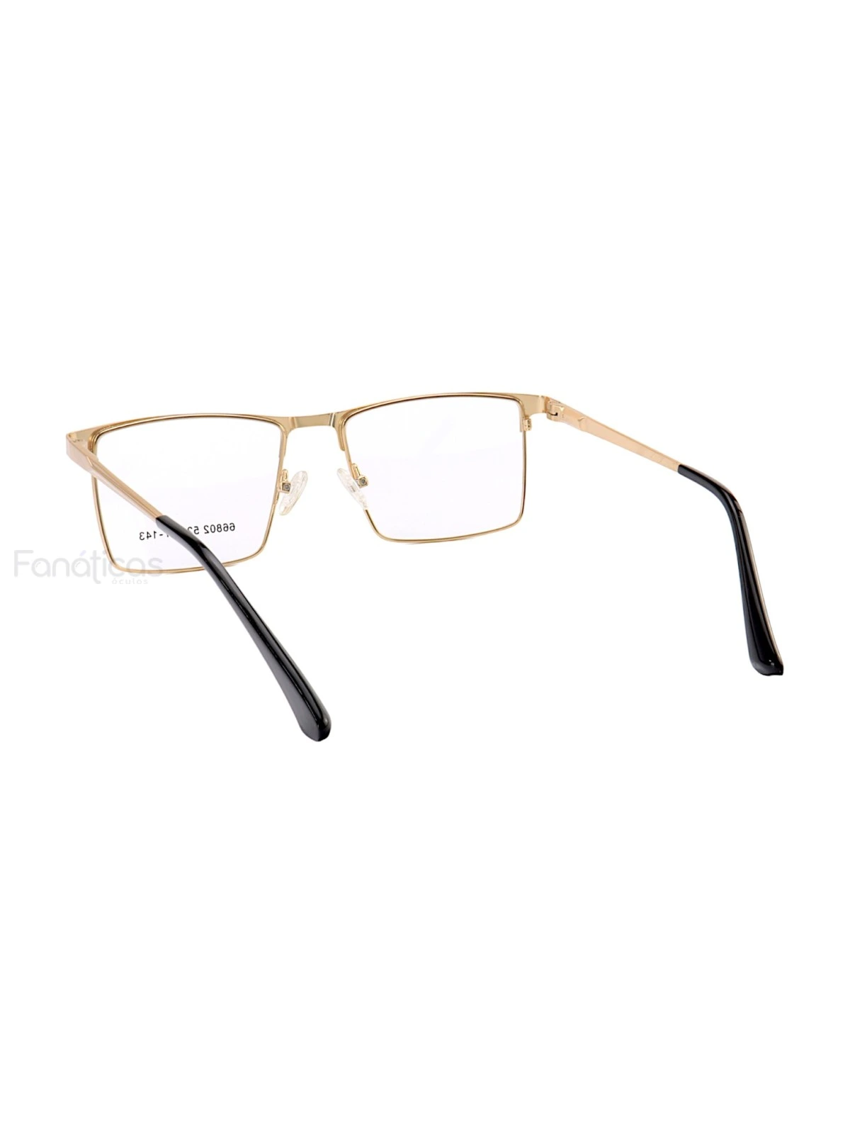 Armação de Óculos Quadrado 66802 Dourado