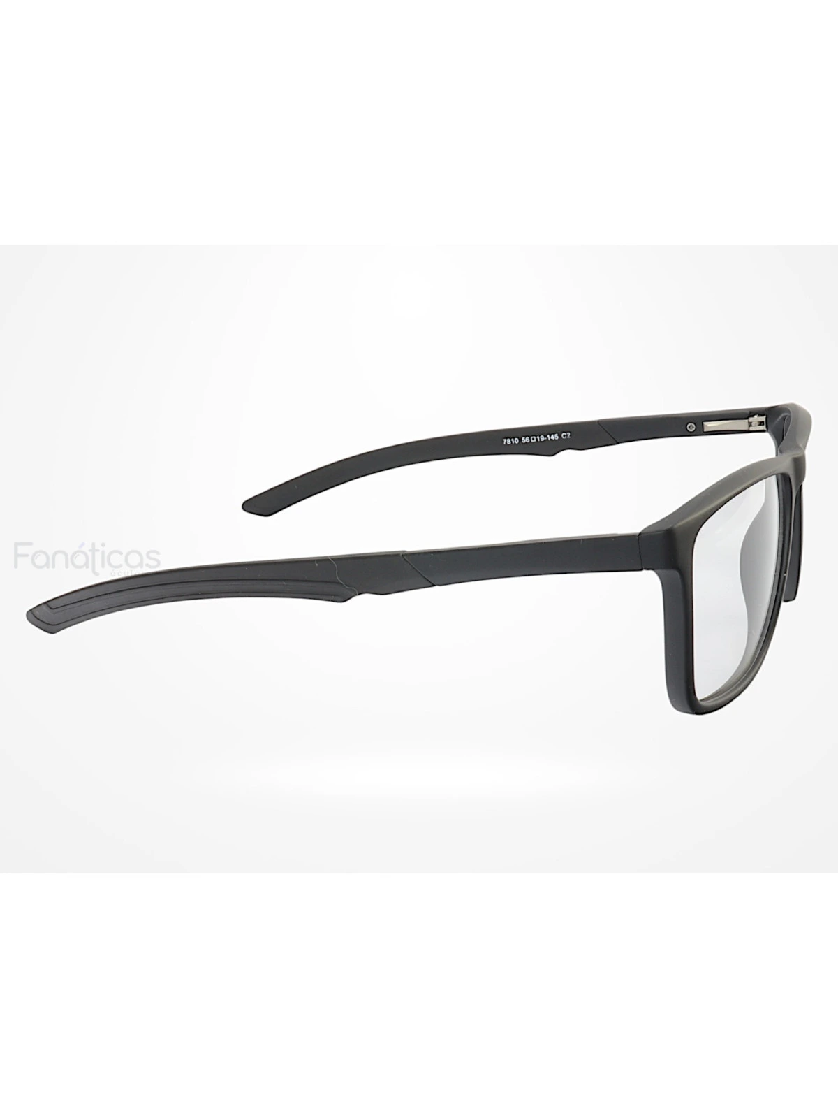 Armação de Óculos 7810 Quadrado Preto