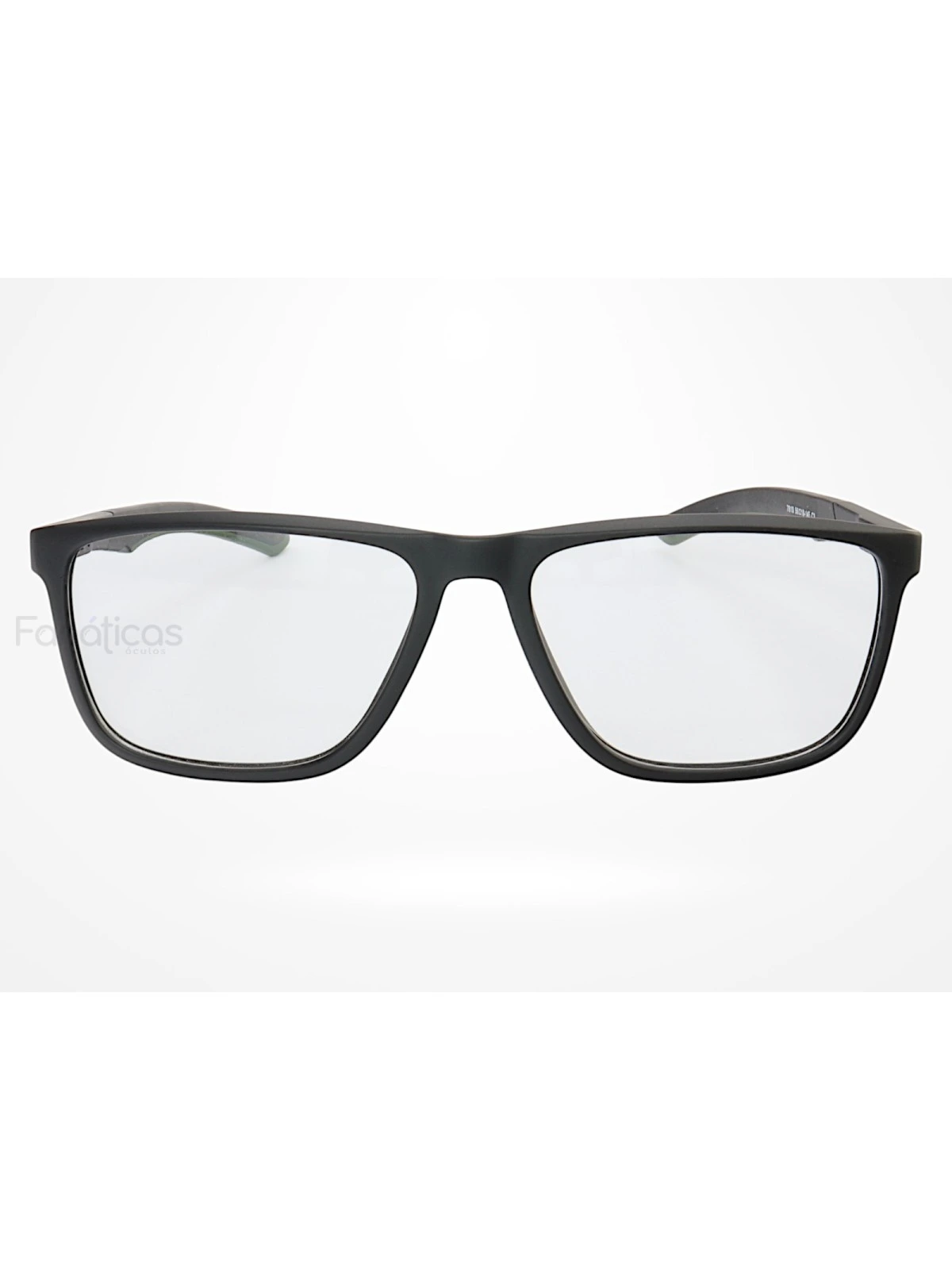 Armação de Óculos 7810 Quadrado Preto e Verde