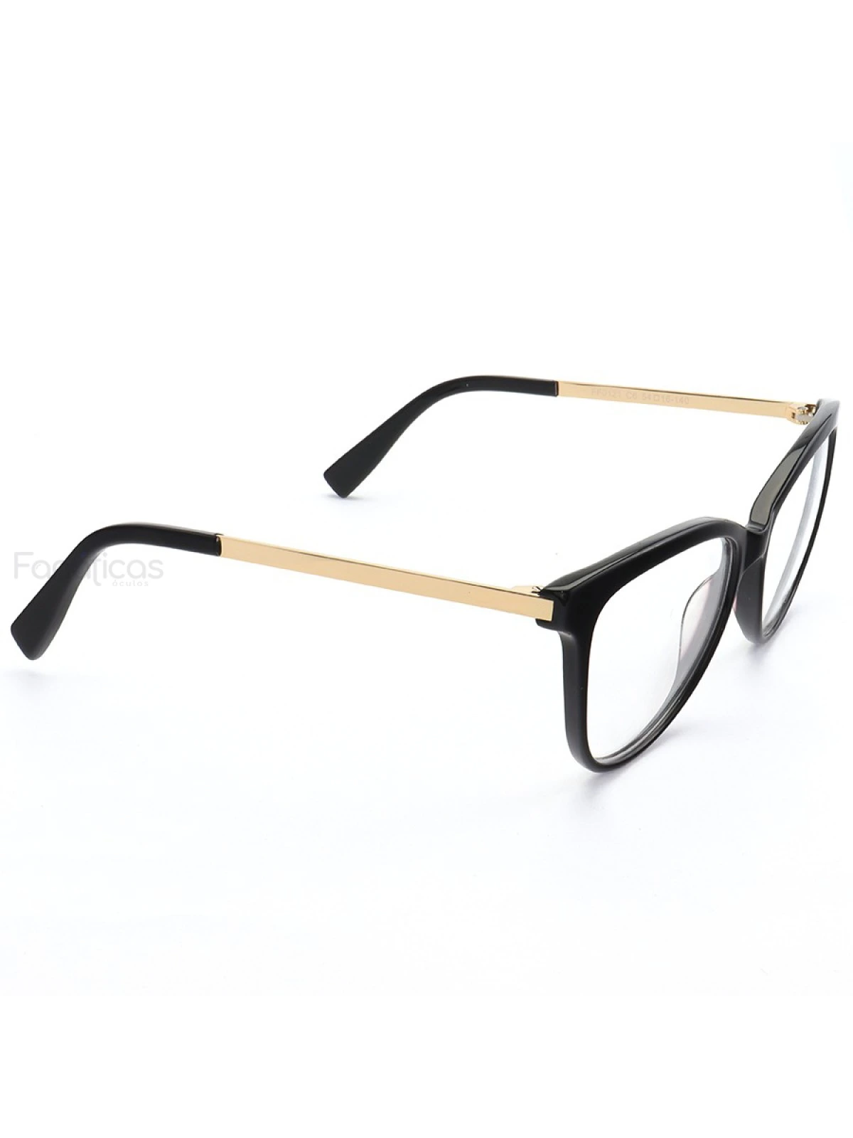 Armação de Óculos Quadrado FF0121 Preto